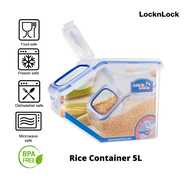 [SG Stock] LocknLock PP BPA Free Classic Rice Case Rice Storage Container With Flip Lid 5L