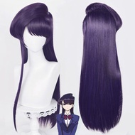 Komi Can't Communicate Shouko Komi Anime Cosplay Wig Purple Long Wig Heat Resistant Synthetic Hair K