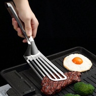 2IN1 Fry/pick Up Food Tong 304 Stainless Steel Kitchen Tools Fried Fish Steak BBQ Fish Tongs