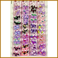 10pcs/pad Kawaii Sanrio Hair clip Kuromi Hair ipit Violet kuromi ipit for Kids