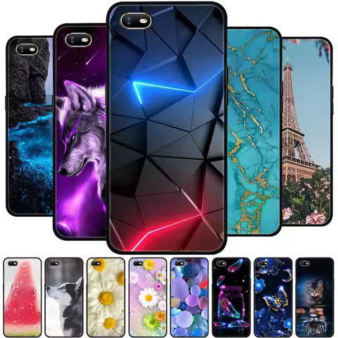 For OPPO A1K Case Wolf Cartoon Silicon Soft TPU Back Cover For OPPO A1K A1 K A 1K Phone Cases for Op