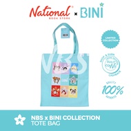 NBS x BINI Tote Bag 13x15 inches Teal A Big Frame - - Fashion Accessories