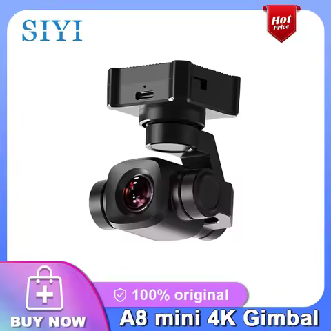 SIYI A8 mini 4K Gimbal Camara 8MP Ultra HD 6X Digital Zoom Gimbal Camera with 1/1.7" Sony Sensor Lig