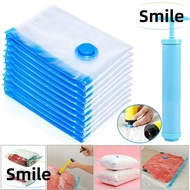 SMILE 1PC Vacuum Sealer Packing Bag, Clothes Storage Travel  Compressed Bags, Space Saving Transparent Large Capacity Space Saver Bag