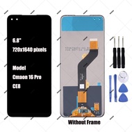 For Tecno Camon 16 Pro CE8 Camon 16 Premier CE9 LCD Display Touch Screen Digitizer Assembly Replacem