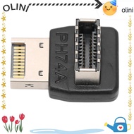 OLINI Right Angle USB Type E Adapter, Right Angle Design 90 Degree USB3.1 TYPEE Adapter, Durable Plu