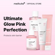 [medicube official] Set Kesempurnaan Merah Jambu Cahaya Terbaik - Ampul PDRN, Toner PDRN, Krim PDRN,