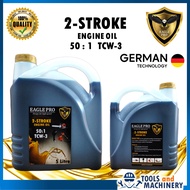 Eagle Pro Outboard 2T OIL TCW-3 5000ml 5 liter (mesin rumput, chainsaw) Minyak 2T biru