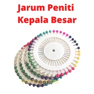 Jarum Peniti Tudung Berkepala Besar Pearl Pin Tudung Hijab Sesuai Untuk Menjahit Jarum Untuk Tudung 