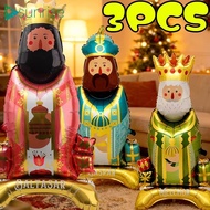 [HGB]Birthday Self-Standing Inflatable King Decor, Air/Helium Quick Setup Aluminum Film Balloon, 1/2