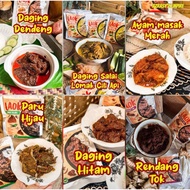 TEEGA Laok Ready To Eat Daging Hitam | Daging Salai | Ayam Merah | Rendang Tok | Paru Hijau | Daging