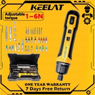 KEELAT KRW001 Mini Cordless Screwdriver Set 36pcs Drill Bits Hex Electric Screw Driver Hand Drill Repair DIY Tools
