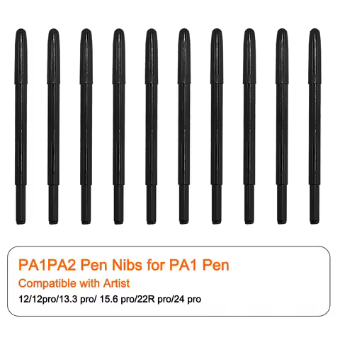 XP-Pen PA1 PA2 Passive Pen Replacement Nibs for XP-Pen Deco Pro,Artist 12 Pro 13.3 Pro 15.6 Pro 22R 