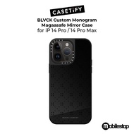 Casetify "BLVCK Custom  Monogram" MagaaSafe Mirror Case for iP 14 Pro/ 14 Pro Max