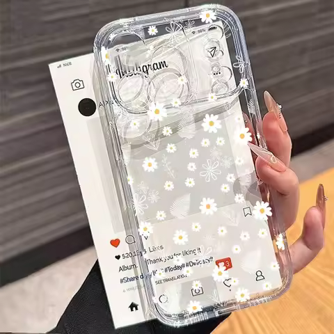 White Daisy Floral Flower Case For Huawei Honor X7D X9D 90 Lite X9A 5G X7B X8B X9B Play 60 Plus Y9 P