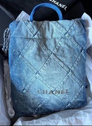 Chanel22bag系列牛仔雙肩包