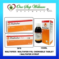 MALTOFER / MALTOFER FOL CHEWABLE TABLET (10'S / 30'S) / MALTOFER SYRUP 150ML