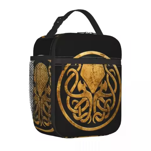 Call Of Cthulhu HP Lovecraft Thermal Insulated Lunch Bags Office Portable Bento Box Kids Thermal Coo