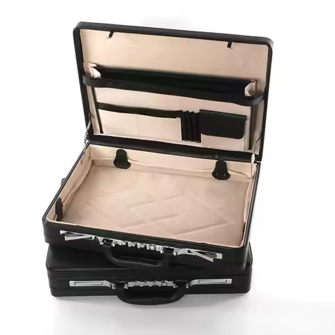 New business men leather travel luggage bag messenger 14/18 inch valise computer carry on suitcase b