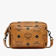 MCM TECH經典花紋單肩斜背包乾邑色 MMRDATA01CO001 - # cognac