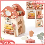 Wooden Activity Cube - 5-In-1 Montessori Toys for 1+ Year Old Boys & Girls, Multipurpose Educational