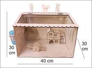 Lồng hamter bằng gỗ cửa meca trong Lồng nuôi Hamster vẹt gà rutin bò sát rùa chim cút lùn… nhiều kíc