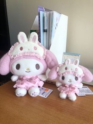 Sanrio Melody睡衣 眼罩公仔 掛件