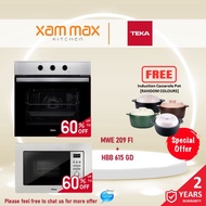Teka - HBB 615 GD 70Litres Built in Multifunction Oven + MWE 209FI Built in Electric Microwave Oven