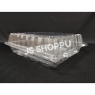 Kuih Container OPS L600 / Disposable Plastic Clear Bakery Container (50pcs±) / 10" x 10" square cake