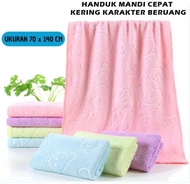 handuk polos embos random