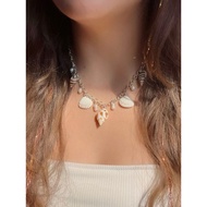 Shell necklace | Shell necklace | Lombok pearl necklace | Beads shell necklace