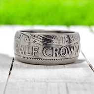 英國錢幣戒指 半皇冠 1954-1970, 男士錢幣戒指, 錢幣戒指