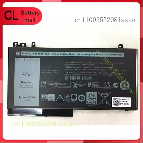Q New 11.4V 47Wh NGGX5 Battery Compatible with for Dell Latitude E5470 E5270 Series