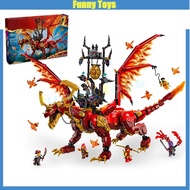 71822,Source Dragon of Motion,Building Blocks Large Red Dragon Toy Gifts for Boys