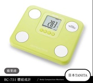 日版 BC-751 Tanita X 無印良品 脂肪磅 BC-730 體脂磅 電子磅 innerscan Body Composition Scale