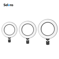 Selens LED Ring Light Dimmable Video Live Studio Lighting Lampu Bulat Live Streaming Light For Youtu