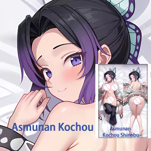 Dakimakura Anime Asmunan Kochou Shinobu Double sided Anime Equal Body Pillow Cushion Customized Surr