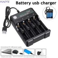MAOYE Battery Charger Lithium Battery For Rechargeable Batteries Li-ion Battery 18650/18500/16340/14