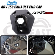HIFAST ADV150 Exhaust Cover &amp; Muffler Protector End Cap Carbon Exhaust Cover Yamaha Y15zr Y16zr ADV Carbon Coverset Accessories Aksesori