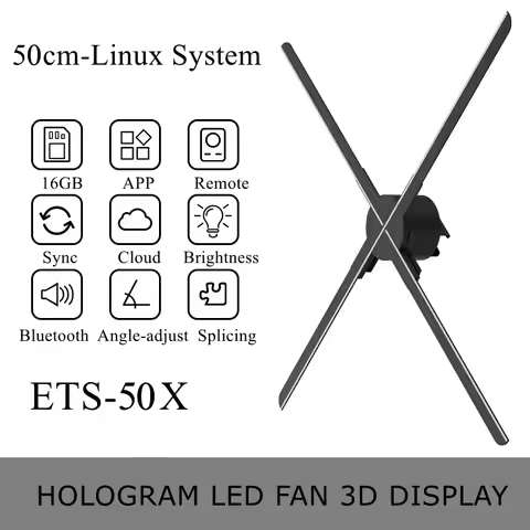 10/32/43/50/65/80/85/115cm LED Display 3D Hologram Fan TF Version Holographic For Advertising