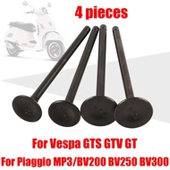 Motorcycle Engine Intake And Exhaust Valves Suitable For Vespa GTS 300 250 125 GTV MP3 BV BV300 GT60