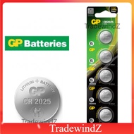 🔥 [Original GP Malaysia] GP CR2025 3V Lithium Cell Coin Cell Button Cell Remote Control Battery Alar