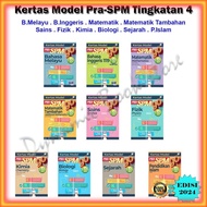 Buku Latihan : Kertas Model Pra-SPM GO Tingkatan 4 Edisi 2024 - B.Melayu / B.Inggeris / Matematik / 