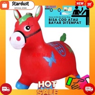 JUMPING ANIMAL MUSIC RIDING TOY UNICORN HORSE HORN COLOR RUBBER HORSE [A1][B4]