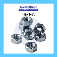 (10 pcs) Aircond Hex Nut Bolt and Nut Chrome Nut 5/16'' 3/8''