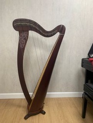 二手豎琴 豎琴 lever harp 法國camac 38strings lever harp