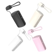 National 3C Certified Capsule with Cable 22.5W Super Fast Charging Power Bank 1,0000mAh Mini Power B