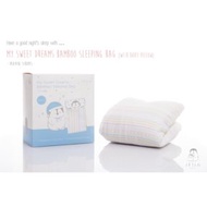 Iflin Baby - เซตถุงนอนพร้อมหมอน - Sleeping Bag with Baby Pillow - มีหมอน ผ้าปูรองนอน และผ้าห่ม ครบจบในตัว พกพาสะดวก;d สีขาวลายทาง