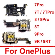 Sim Card Reader Slot Socket Connector Board For Oneplus 1+ 7 7T 8 8T 9 Pro 9 9R 9RT 10 Pro Nord 5G P
