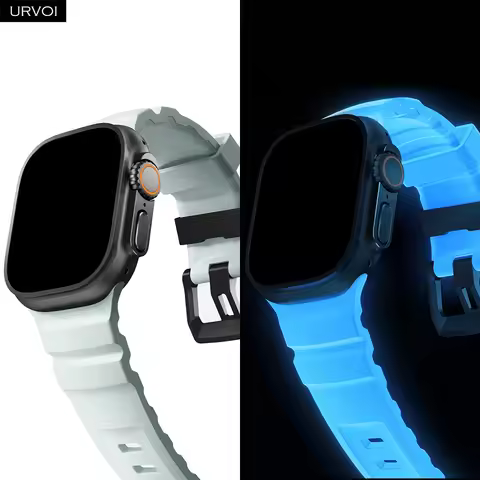 URVOI Band for Apple Watch Ultra 3 2 Series 11 10 9 8 SE Liquid Silicone Rubber Rocky Point strap wa